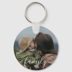 Chaveiro Foto e Texto Personalizados da Família