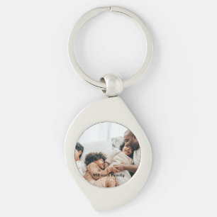 Chaveiro Foto e texto personalizados modernos