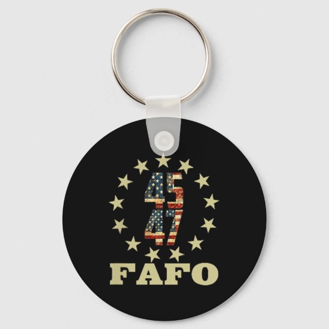 Chaveiro Foto Fafo Trump Engraçada (Frente)