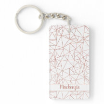 Foto Geométrica de Copper Poligon Girly Rosa Doura