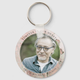 CHAVEIRO FOTO MEMORIAL DO AGATO DE TINTA DOURADA DO ROSA DU