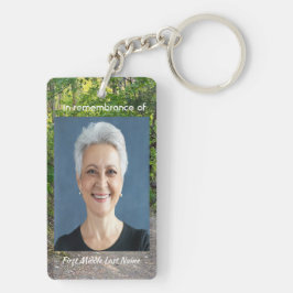 Chaveiro Foto Memorial Oração Caminho Trilhos Árvores Flore