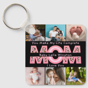 Chaveiro Foto Moderna de Bebê Você Torna Minha Vida Compl