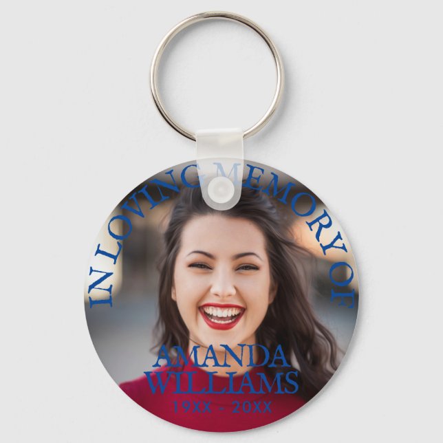 Chaveiro Foto moderna Memorial Keepsakes na Memória Amante (Frente)