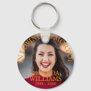 Chaveiro Foto moderna Memorial Keepsakes na Memória Amante