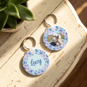 Chaveiro Foto & Nome de Cachorro Personalizado - Coroa de F