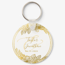 Foto Personalizada: Casamento Chic Dourado Flores