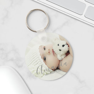 Chaveiro Foto Personalizada com Nome e Texto Personalizados