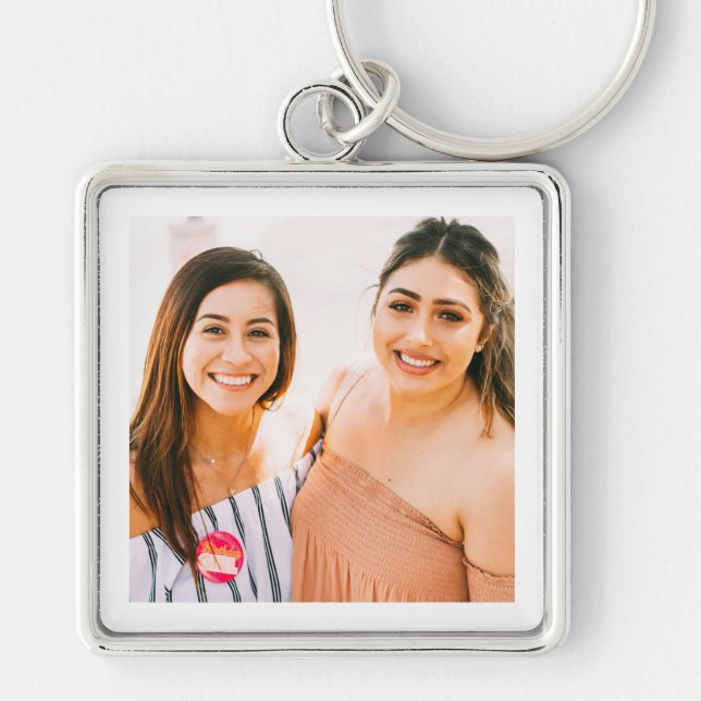 Chaveiro Foto Personalizada de Amigos (Frente)