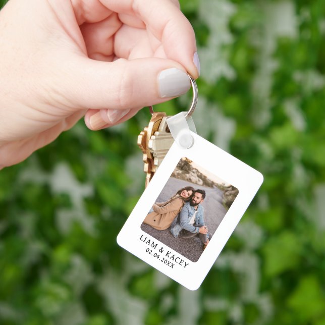 Chaveiro Foto Personalizada de Aniversário de Casamento (Mão)