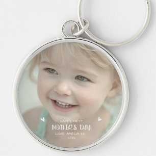 Chaveiro Foto Personalizada de Bebê Feliz 1º Dia das Mães