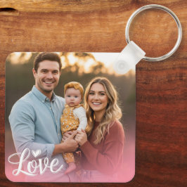 Chaveiro Foto Personalizada de Dois Lados com Duas Fotos e