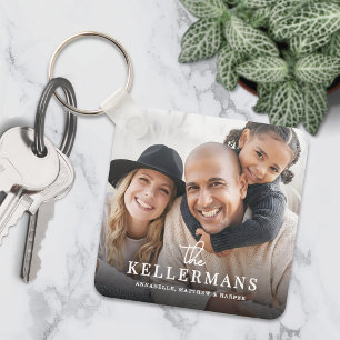 Chaveiro Foto Personalizada de Família com Nome