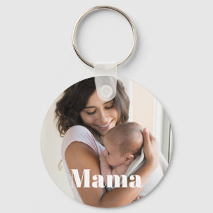 Chaveiro Foto personalizada de nova mãe e bebê