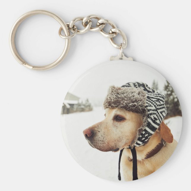 Chaveiro Foto personalizada de Pet (Frente)