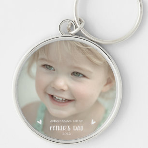 Chaveiro Foto Personalizada do Bebê 1º Dia dos Pais