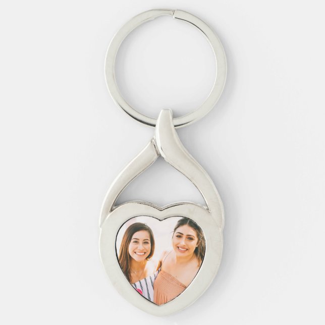 Chaveiro Foto personalizada dos melhores amigos (Frente)
