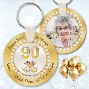 Chaveiro Foto Personalizada, Ideias de Lembranças de 90 Ano
