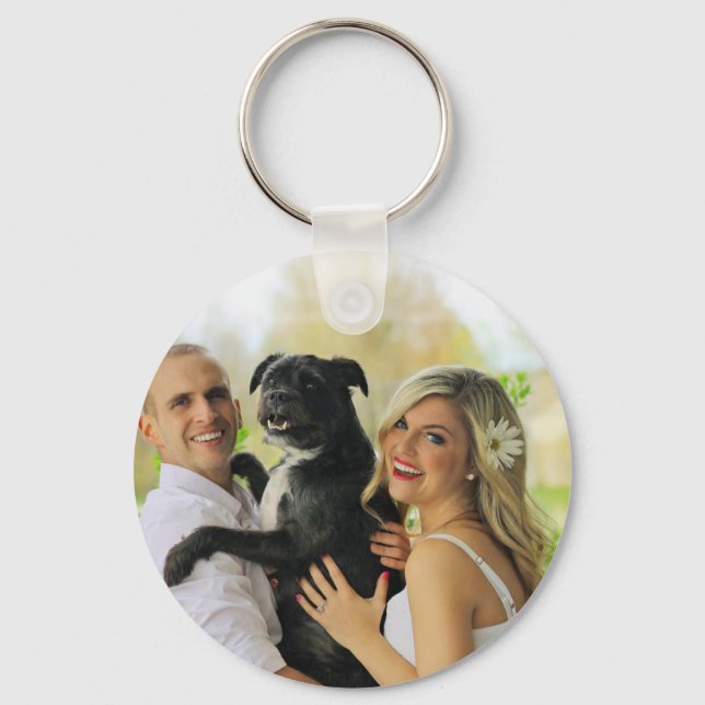 Chaveiro Foto personalizada moderna (Frente)
