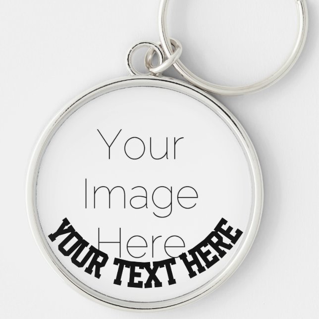 Chaveiro Foto Personalizada – Texto Personalizado (Frente)