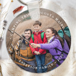 Chaveiro Foto Personalizada Única da Família 2 Moderna<br><div class="desc">Capture a essência de seus momentos familiares mais queridos com nosso Chaveiro de Foto Personalizado de Lado Duplo. Esta excelente manutenção permite-vos mostrar duas das vossas fotografias favoritas, fazer-a uma forma perfeita de carregar com os vossos entes queridos, onde quer que vão. Ideal para avós que adoram seus netos, pais...</div>