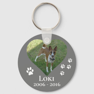 Chaveiro Foto Pet Memorial Personalizar Foto do Coração