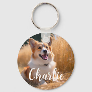 Chaveiro Foto Pet Personalizada com Nome