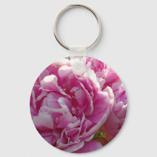 Chaveiro Foto rosa de Peony caseiro caseiro caseiro floral