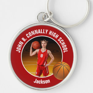 Chaveiro Foto Vermelha do Jogador de Basquete Espírito do E