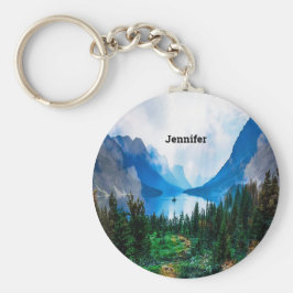 Chaveiro Fotografia da Cena Natureza, Montanhas Rusticais