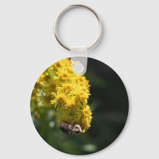 Chaveiro Fotografia de Abelhas Amarelas (Frente)