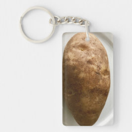 Chaveiro Fotografia de Batata Russet em Prato Branco