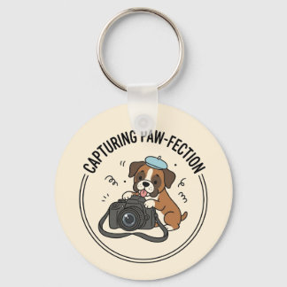 Chaveiro Fotografia de cachorrinho Boxer Adorável Foto de A