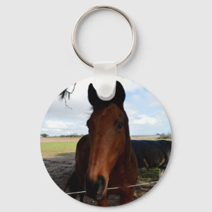 Chaveiro Fotografia de Cavalo Marrom