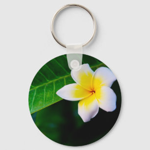 Chaveiro Fotografia de Flor de Plumeria