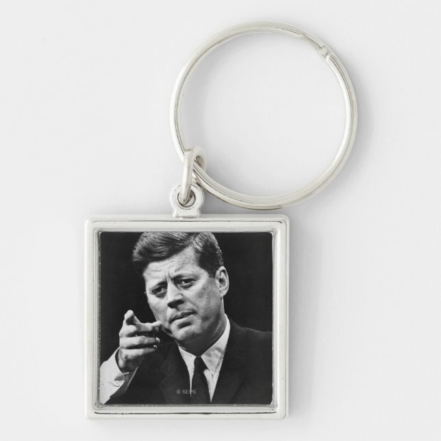 Chaveiro Fotografia de John F. Kennedy 3 (Frente)