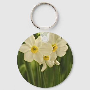 Chaveiro Fotografia floral:  Narciso branco do primavera