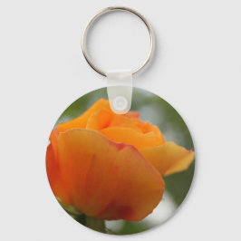 Chaveiro Fotografia linda de rosa amarela.