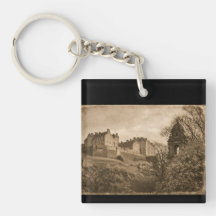 Fotografia Sepia do Castelo de Edimburgo
