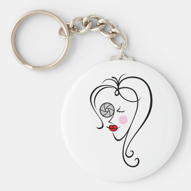 Chaveiro Fotógrafo feminino (Frente)