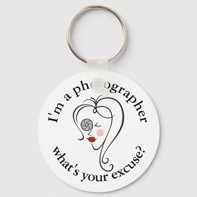 Chaveiro Fotógrafo feminino (Frente)