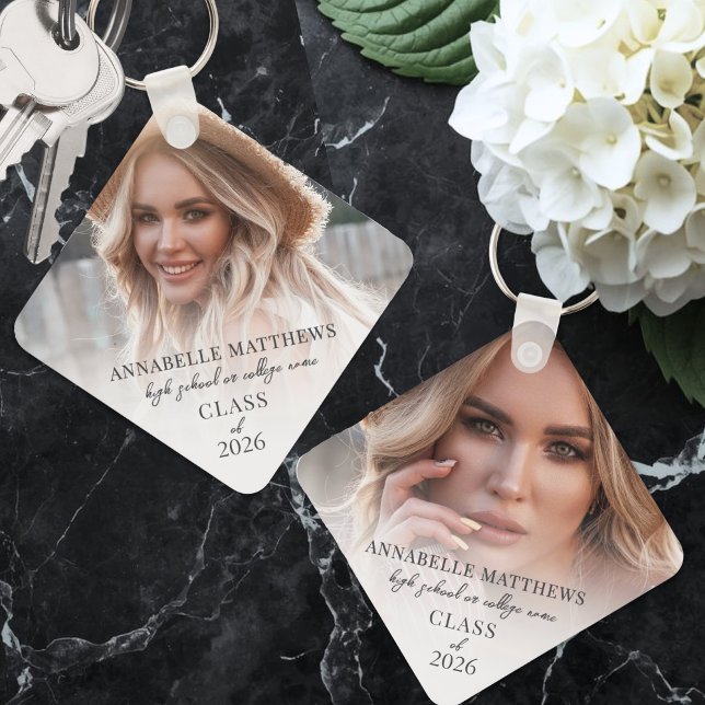 Chaveiro Fotos de Formatura (Elegant Photo Graduation keychain)