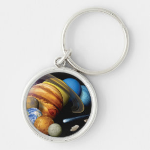 Chaveiro Fotos do espaço do montagem dos planetas do