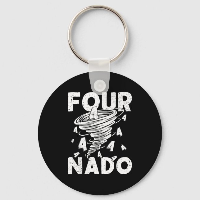 Chaveiro Four Nado Fournado 4th Birthday 4 Years Old  (Frente)