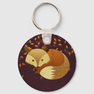 Chaveiro Fox bonito do outono