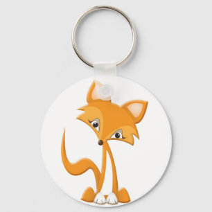 Chaveiro Fox bonito dos desenhos animados