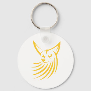 Chaveiro Fox de Fennec no estilo do desenho da abanada