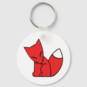 Chaveiro Fox do logotipo (vermelho)