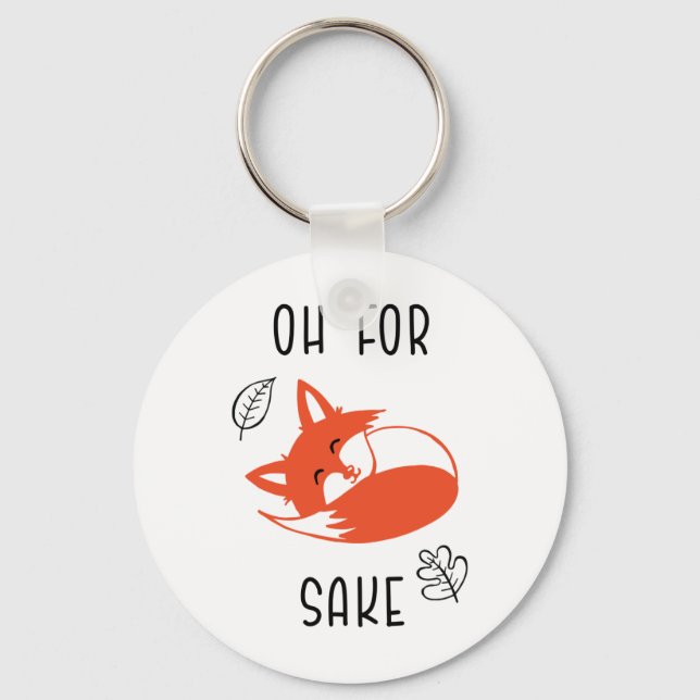 Chaveiro Fox Sake Funny Reynard Animal Vixen (Frente)