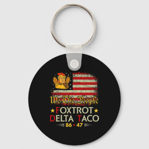 Chaveiro Foxtrot Delta Taco 8647 Vamos Go Taco Us Flag